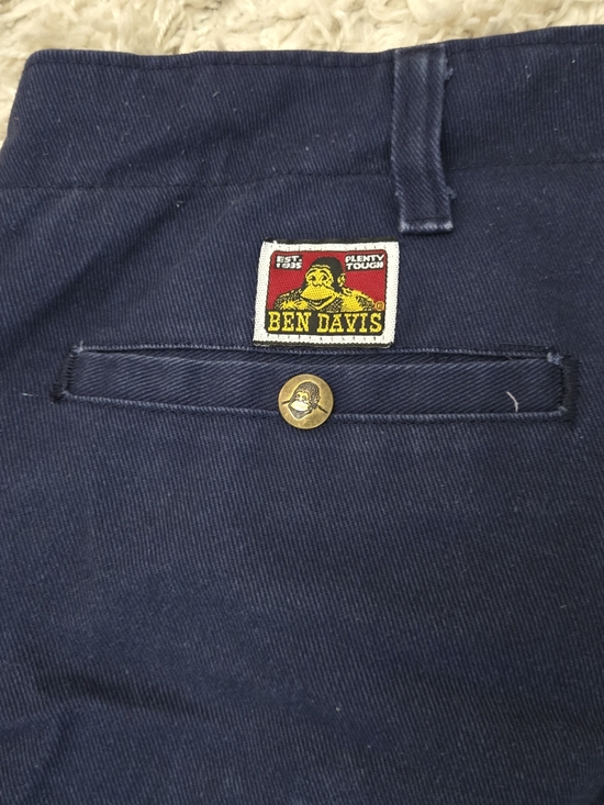 VTG 90s Ben Davis Gorilla Cut Navy Work Wear Pants 38x32 - Picture 9 of 9